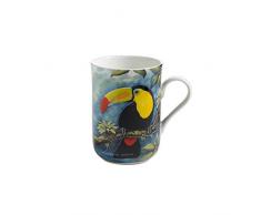 Maxwell & Williams PBW1001 Birds of the World Becher, Kaffeebecher, Tasse mit Vogelmotiv: Tukan, in Geschenkbox, Porzellan
