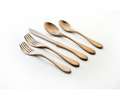 KNORK Tischset aus Titan, 5 Stück 5 Piece Set Antikkupfer