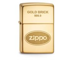 Zippo 60001363 Gold Brick 9999 Feuerzeug, Messing, One Size
