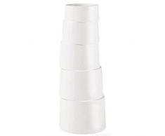 ASA 1069091 Vase Keramik, 17 x 17 x 45 cm, weiß