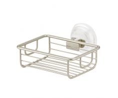 iDesign 24025EU Classico Seifenschale mit Saugnapf, 13,5 x 14 x 4,5cm, satiniert, Stahl