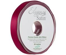 Eleganza 15 mm x 20 m Satinband doppelseitig, Burgund