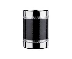 Premier Housewares 0507787 Flaschenkühler mit Hammered Schwarz Band, Edelstahl