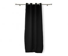 Soleil docre Ösenvorhang Uni 140x180 cm ALIX schwarz