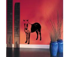 INDIGOS WG30527 Wandtattoo w527 Pferd / Pony Wandaufkleber 120 x 87 cm, weiß