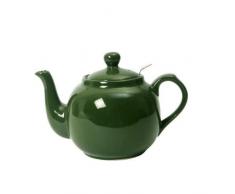 London Pottery Teekanne mit Filter, für 2 Tassen, Grün, Keramik, grün, 4 Cup