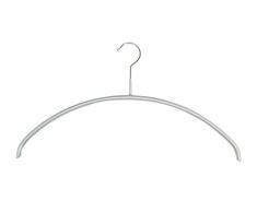 MAWA 0310015052 10 x Drahtkleiderbügel, SKINfriedly anti-Rutsch Beschichtung 46 cm silber