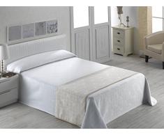 Sabanalia Rosette – Piqué-Tagesdecke (erhältlich Größen), Bett 160 – 260 x 280, Ecru