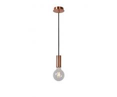 Lucide DROOPY - Pendelleuchten - Ø 9,5 cm - LED Dim. - E27 - 1x5W 2200K - Kupfer