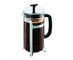 Bodum JESPER Kaffeebereiter (French Press System, Verchromter Edelstahlrahmen, 1,0 liters) glänzend