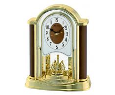 Seiko Tischuhr Motion analog Kunststoff Gold/braun QXN228B