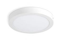 Tech Traders Aufbauleuchte LED Panel Rund Deckenleuchte Einbauleuchte Einbauleuchte Einbauleuchte 18W Warmweiß