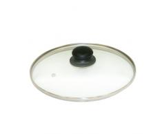 Axentia 222224 Glasdeckel mit Edelstahlrand 28 cm