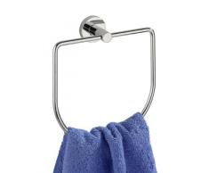 WENKO 17805100 Power-Loc Handtuchring Elegance - Befestigen ohne bohren, Zinkdruckguss, 16.5 x 18 x 5 cm, Chrom