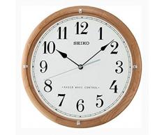 Seiko Unisex Wanduhren Holz weiß QXR208Z