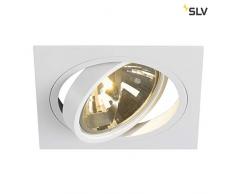 SLV New TRIA 1 Einbauleuchte, Aluminium, G5.3, weiß matt