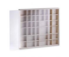 Zeller Setzkasten mit Scheibe 45x4,5x40cm, Holz, braun, 45 x 4.5 x 40 cm