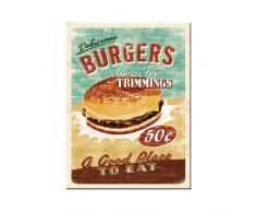 Nostalgic-Art 14230 USA - Burgers, Magnet 8x6 cm