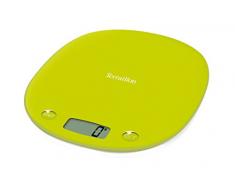Terraillon Küchenwaage, Tara, Liquid Conversions, integrierter Griff, 3 kg Fassungsvermögen, Macaron Licht, Plastik, Lime, 22.1 x 20.2 x 2.5 cm
