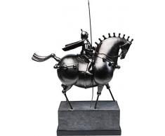 Kare Design Deko Objekt Black Knight, schwazes Accessoire, Dekofigur in Pferd Form auf Sockel, (H/B/T) 72x55x21cm