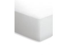Schlafgut 002-011 Mako Jersey Spannbetttuch / 90x190 - 100x200 cm / weiß