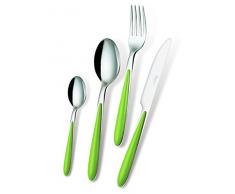 Tafelbesteck Caribe grün 69 aus Edelstahl 18/0, Nichel free, für 6 Personen, 24-teilig