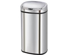 KITCHEN MOVE Automatischer Abfalleimer, 42 l + Eimer, Edelstahl, rostfrei, Chrom, 80 litres