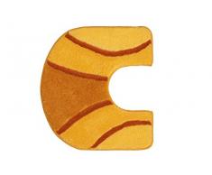 Meusch 2874539130 WC-Vorleger Jade Badteppich, Acryl, 55 x 50 x 3 cm, safran