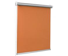 ROLLMAXXX Thermo Verdunkelungsrollo Klemmfix ohne Bohren (65 x 150 cm, Orange)