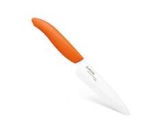 KYOCERA GEN COLOUR Obst- und Gemüse-Keramikmesser FK-110WH-OR Allzweckmesser mit extrem scharfer Keramikklinge für absolut präzise Schnitte. Grifffarbe orange. Klingenlänge: 11 cm