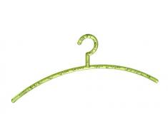 Wenko Garderobenbügel Bubble Kleiderbügel, Farb-Bubble-Optik, 46 x 17,5 x 1 cm, grün