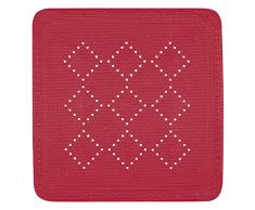 Spirella Duschmatte Badematte Duscheinlage antibakteriell rutschfest mit Saugnäpfen - Alaska Rot - ca. 55 x 55 cm
