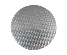 PME Runde Tortenplatte 40 cm, 11 mm dick, Kunststoff, Silber, 40 x 1.1 x 40 cm
