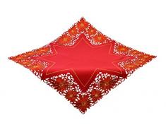 Bellanda Tischdecke, Polyester, rot, 100x100 cm
