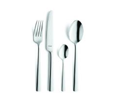 Amefa MODERNO Besteck-Set für 6 Personen, rostfrei, poliert & spülmaschinenfest, Tafelbesteck, Essbesteck mit Aufbewahrungs-Box, 18/10 Edelstahl, Silber, 24-teilig
