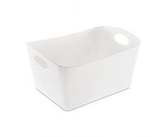 koziol Aufbewahrungsbox 15 L Boxxx L, Kunststoff, solid weiß, 31 x 48 x 23,7 cm