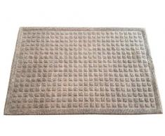 oKu-Tex Moby Design Fußmatte, Schmutzfangmatte,Relief, für außen und innen, rutschfest & robust, Braun, 40 x 60 cm