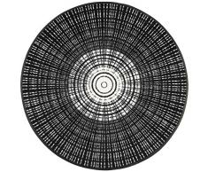 Wash + Dry Fussmatte, Schwarz, 85 cm rund