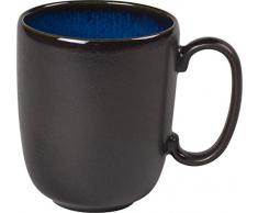 Villeroy & Boch Lave Bleu Becher ohne Henkel, 400 ml, Höhe: 10,5 cm, Steingut, blau