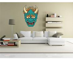 INDIGOS KAR-Wall-Misc3-Japan-Mask6-58 Wandtattoo Misc3-Japan-Mask6 - Japanische tradionelle Maske - Wandaufkleber 58 x 79 cm