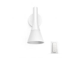 Philips Hue Explore LED Wandleuchte, inkl. Dimmschalter, dimmbar, alle Weißschattierungen, steuerbar via App, kompatibel mit Amazon Alexa (Echo, Echo Dot), weiß