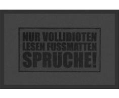 empireposter Vollidioten - Fussmatte, Größe: 60 x 40 cm, Material Polypropylen