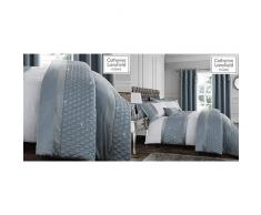 Catherine Lansfield Pailletten Cluster Tagesdecke 240 x 260 cm, Polyester, Duck Egg, King & sfield Pailletten Cluster Kissenhülle Paar, Polyester, Duck Egg, doppelt