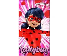 Sun City Lady Bug Handtuch, Polyester, 70 x 140 cm, Mehrfarbig