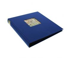 Goldbuch Fotoalbum mit Fensterausschnitt, Bella Vista, 30 x 31 cm, 60 schwarze Seiten mit Pergamin-Trennblättern, Leinen, Blau, 27975