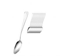 Esmeyer 264-027 12-teiliges Kaffeelöffel-Set Modell Sophia, aus 18/10 Edelstahl poliert - edles Tafelbesteck, traditionelle Baguette-Form, extra massiv!