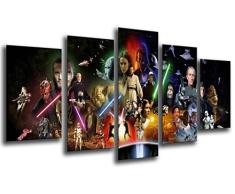 Wandbild - Star Wars, Darth Vader, 165 x 62 cm, Holzdruck - XXL Format - Kunstdruck, ref.26021