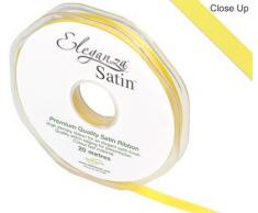 Eleganza 6 mm x 20 m Satinband doppelseitig, Gelb