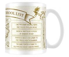 Wizarding World Harry Potter Hogwarts School List Books Ceramic Mug Kaffeetassen, Keramik, Mehrfarbig, 7.9 x 11 x 9.3 cm