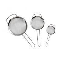 STONELINE 18102 Küchensieb-Set, 3-teilig, Edelstahl Küchenhelfer, edelstahl optik, 44.9 x 39.9 x 24.9 cm